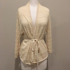Belted cardigan